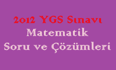 2012 YGS Matematik Soru ve Çözümleri Online Test