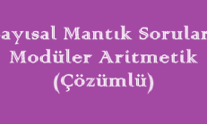 Modüler Aritmetik – Online Çözümlü Sayısal Mantık Soruları