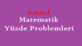 6. Sınıf Matematik Yüzde Problemleri Online Test