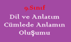 Cümlede Anlam Test Çöz