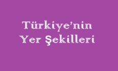 Türkiye’nin Yer Şekilleri Online Test Soruları Çöz