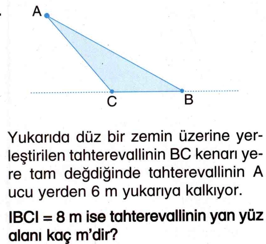 Alan hesaplama ile ilgili soru