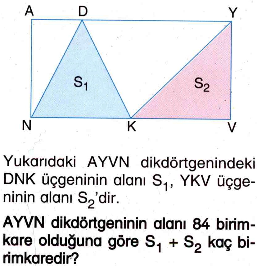 Birimkare cinsinden alan hesaplama ile ilgili soru