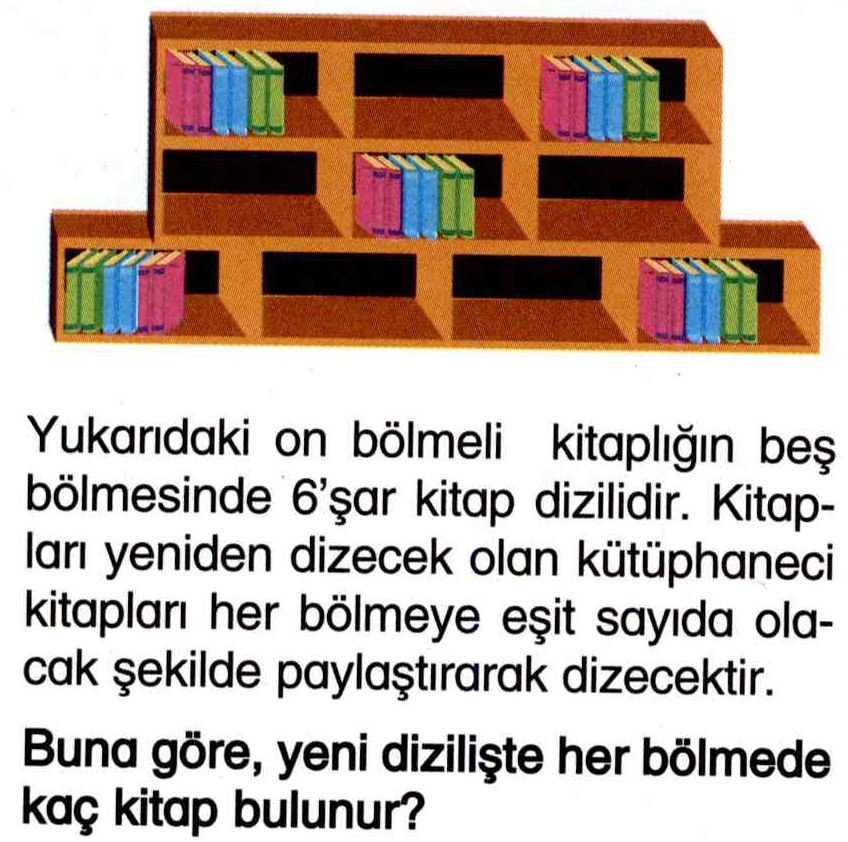 Kitaplıktaki kitap sayısını bulma ile ilgili soru