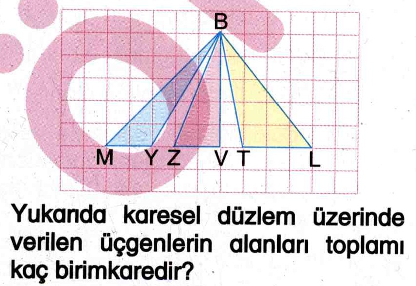 Küresel düzlem üzerindeki üçgenlerin alanlarını hesaplama ile ilgili soru