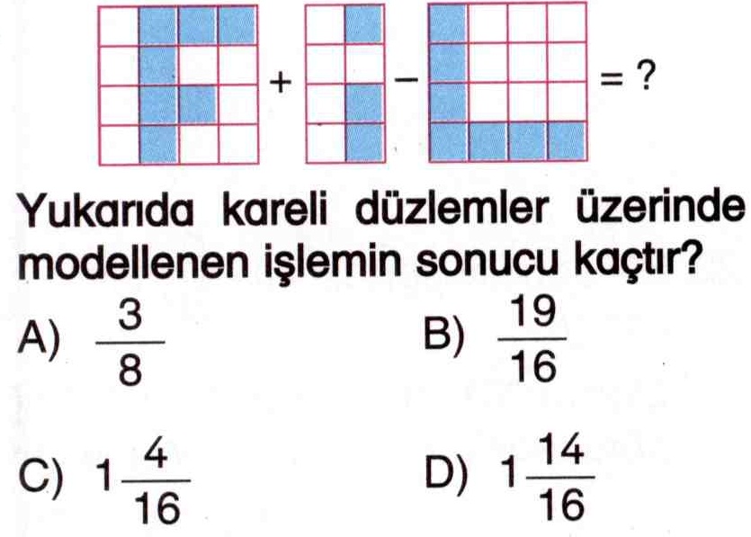 Model üzerinde kesirli işlem yapma ile ilgili soru