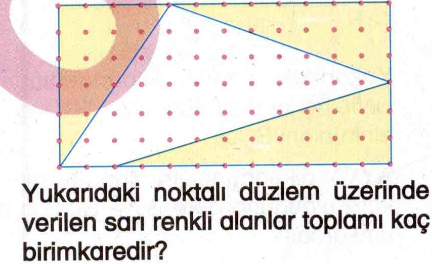 Noktalı düzlem üzerinde alan hesaplama ile ilgili soru