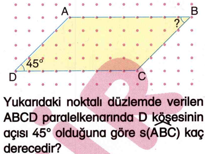 Paralelkenarlar ile ilgili soru