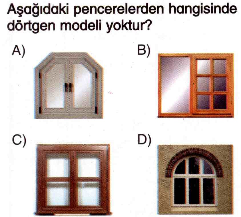 Pencerelerde dörtgen modelleri ile ilgili soru