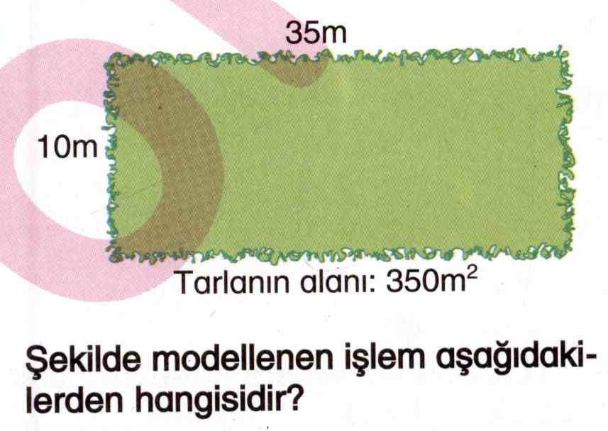 Çarpma işlemi ve alan hesaplama ile ilgili soru