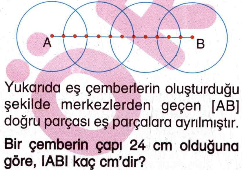 Çemberin çapının hesaplanması ile ilgili soru