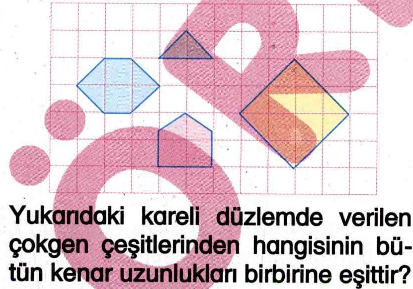 Çokgen çeşitleri ile ilgili soru