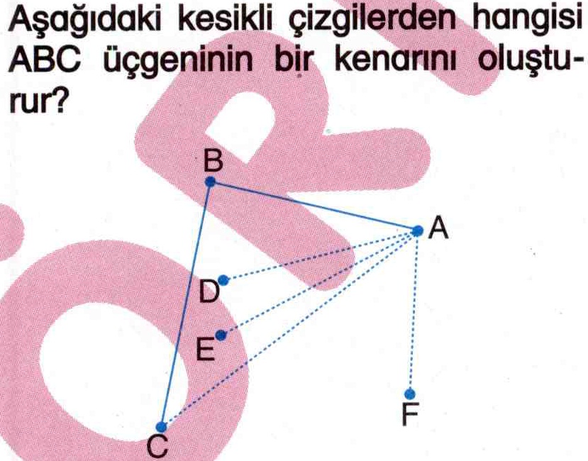 Üçgenin kenarları ile ilgili soru