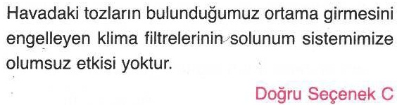 Solunum sistemimizin sağlığını olumlu yönde etkileyen teknolojik gelişmeler ile ilgili sorunun cevabı