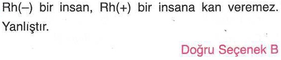 İnsanlarda Rh faktörü ile ilgili sorunun cevabı