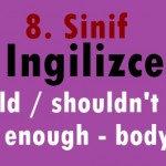 8. Sınıf İngilizce Online Test – IMPROVING ONE’S LOOK ( should / shouldn’t – too / enough – body