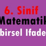 6. Sınıf Matematik Cebirsel İfadeler Online Test