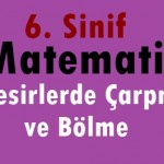 6. Sınıf Matematik Kesirlerde Çarpma ve Bölme İşlemi Online Test