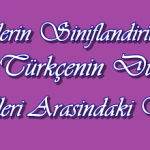 Dillerin Sınıflandırılması ve Türkçenin Dünya Dilleri Arasındaki Yeri Test Çöz
