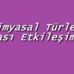 Kimyasal Türler Arası Etkileşimler -2 ( Güçlü Etkileşimler )