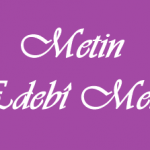 Metin – Edebî Metin 9. Sınıf Türk Edebiyatı Online Test