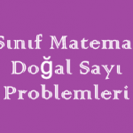 6. Sınıf Matematik Doğal Sayı Problemleri Online Test Çöz