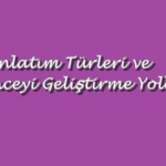 Anlatım Türleri ve Düşünceyi Geliştirme Yolları Online Test